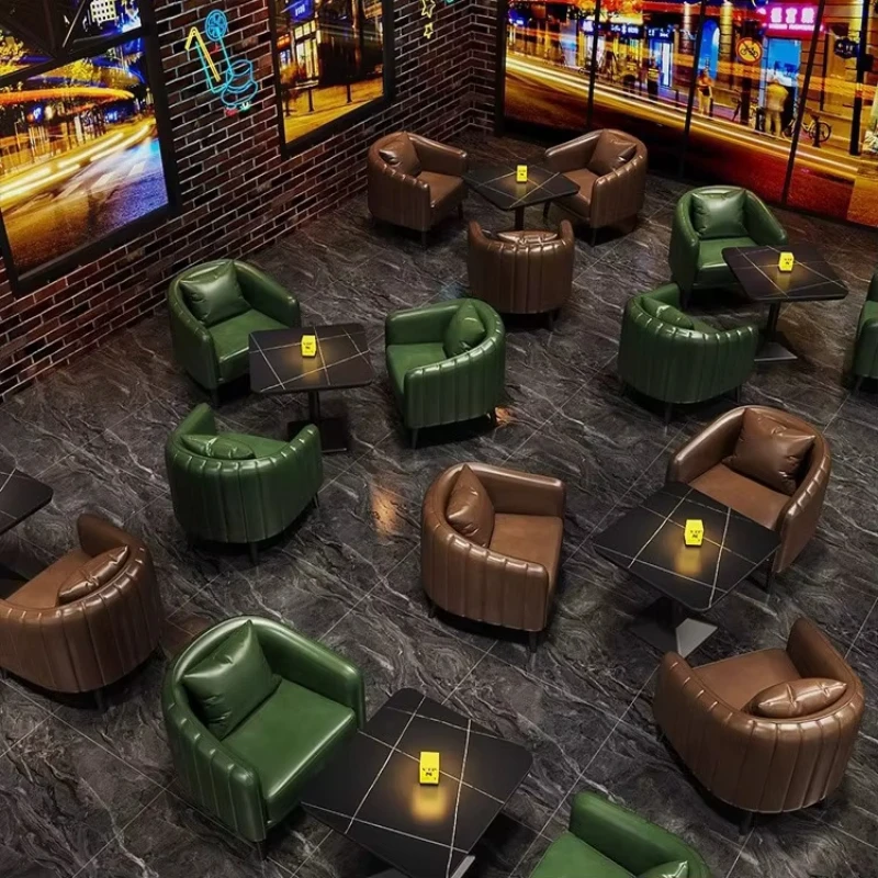 

Wholesale retro furniture sofa chair set for commercial use, complete solution for cafes, bars, restaurants with sofa seats, tab