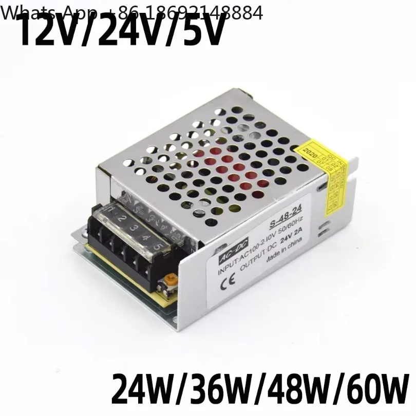 Lighting Transformers 110V 220V to DC 5V 12V 24V 24W 36W 48W 60W For CCTV LED Strip Power Supply Adapter