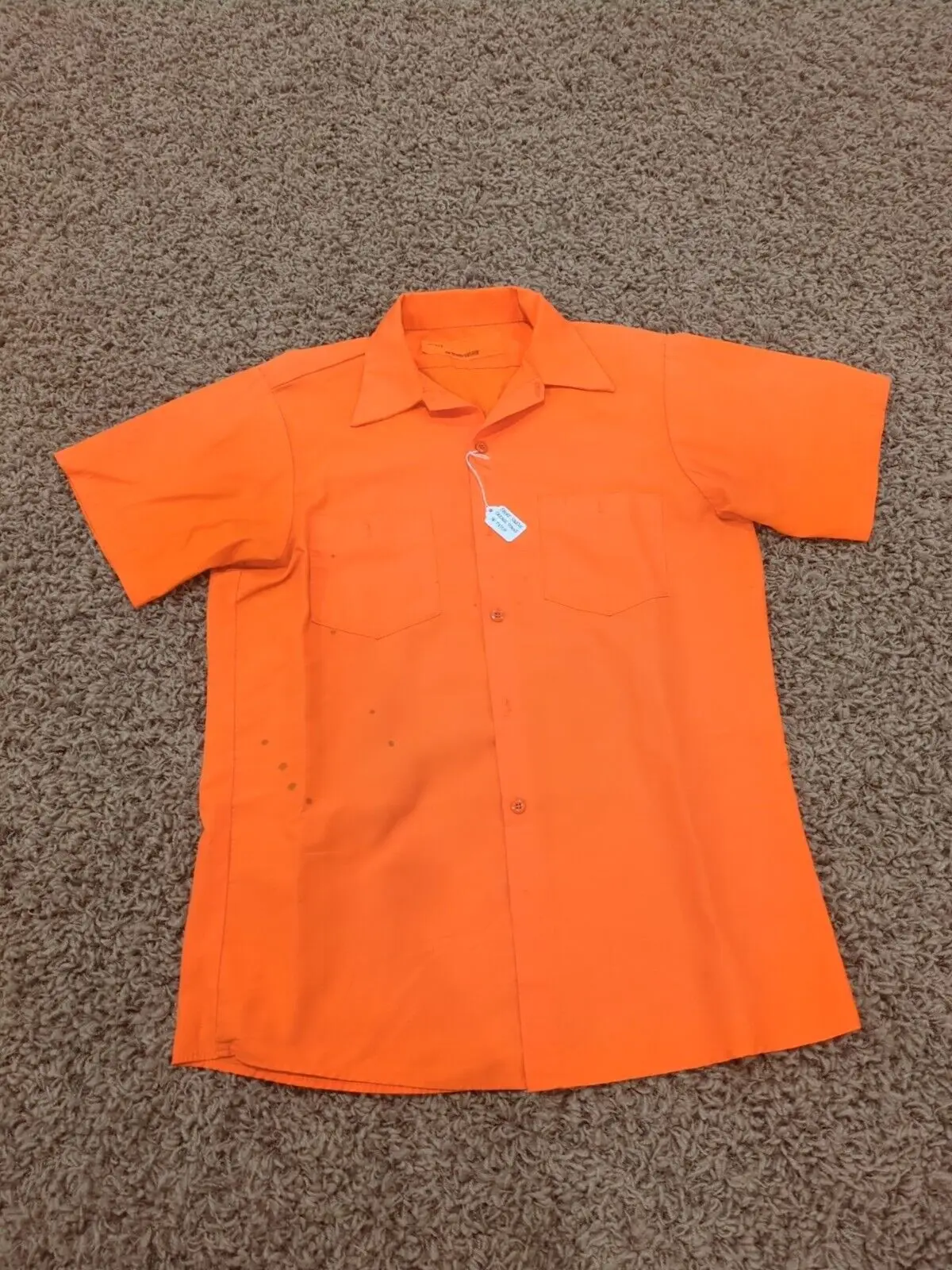 Vtg Uniforme de Los Ángeles Jail Prison Inmate de los años 70 Naranja