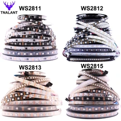 Ws2812b ws2811 ws2813 ws2815 rgb tira conduzida ws2812 individualmente endereçável 30/60/144 pixels/leds/m fita de luz ip30/65/67 dc5v/12v