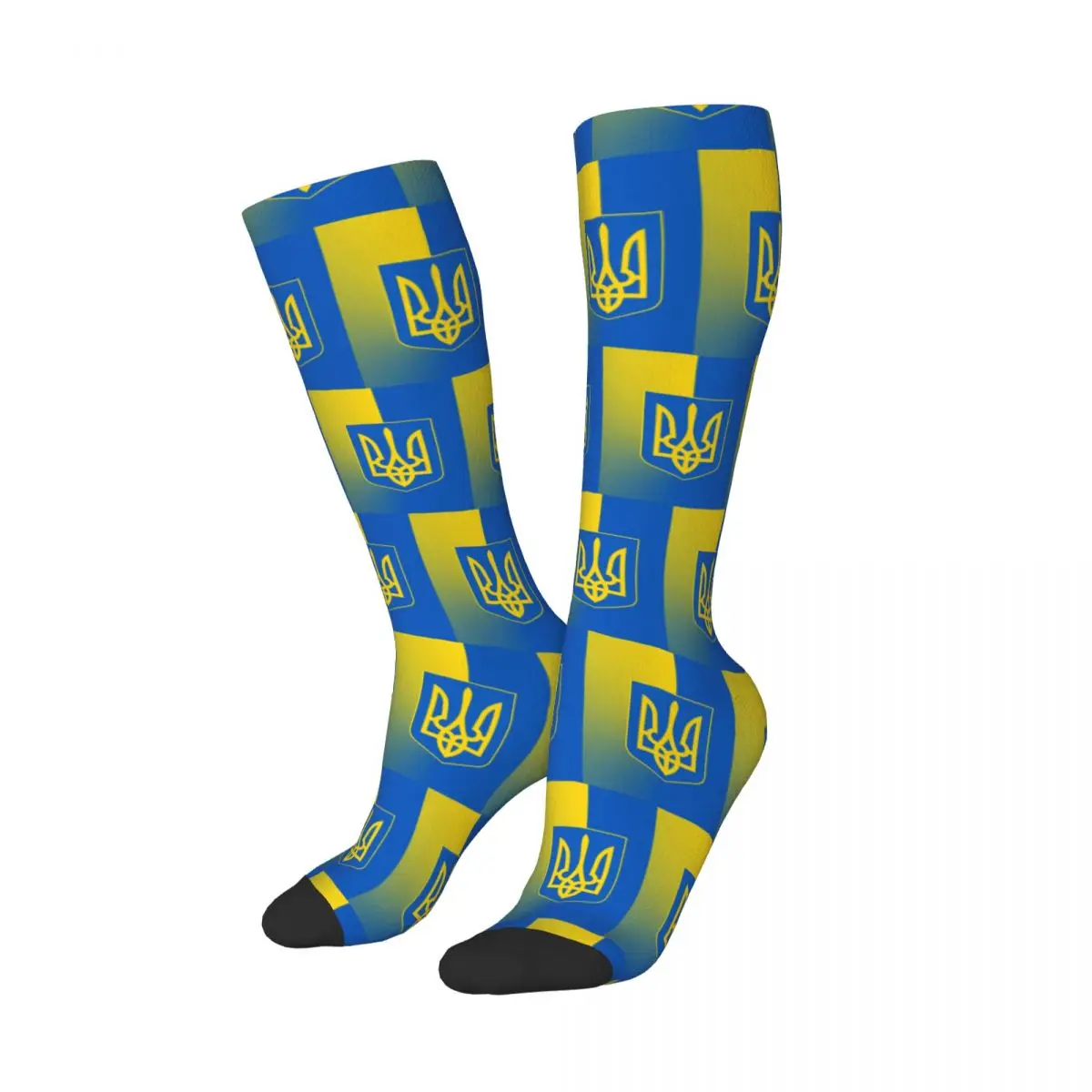 Flag Of Ukraine Socks Harajuku Stockings All Season Long Socks Accessories for Unisex Birthday Present