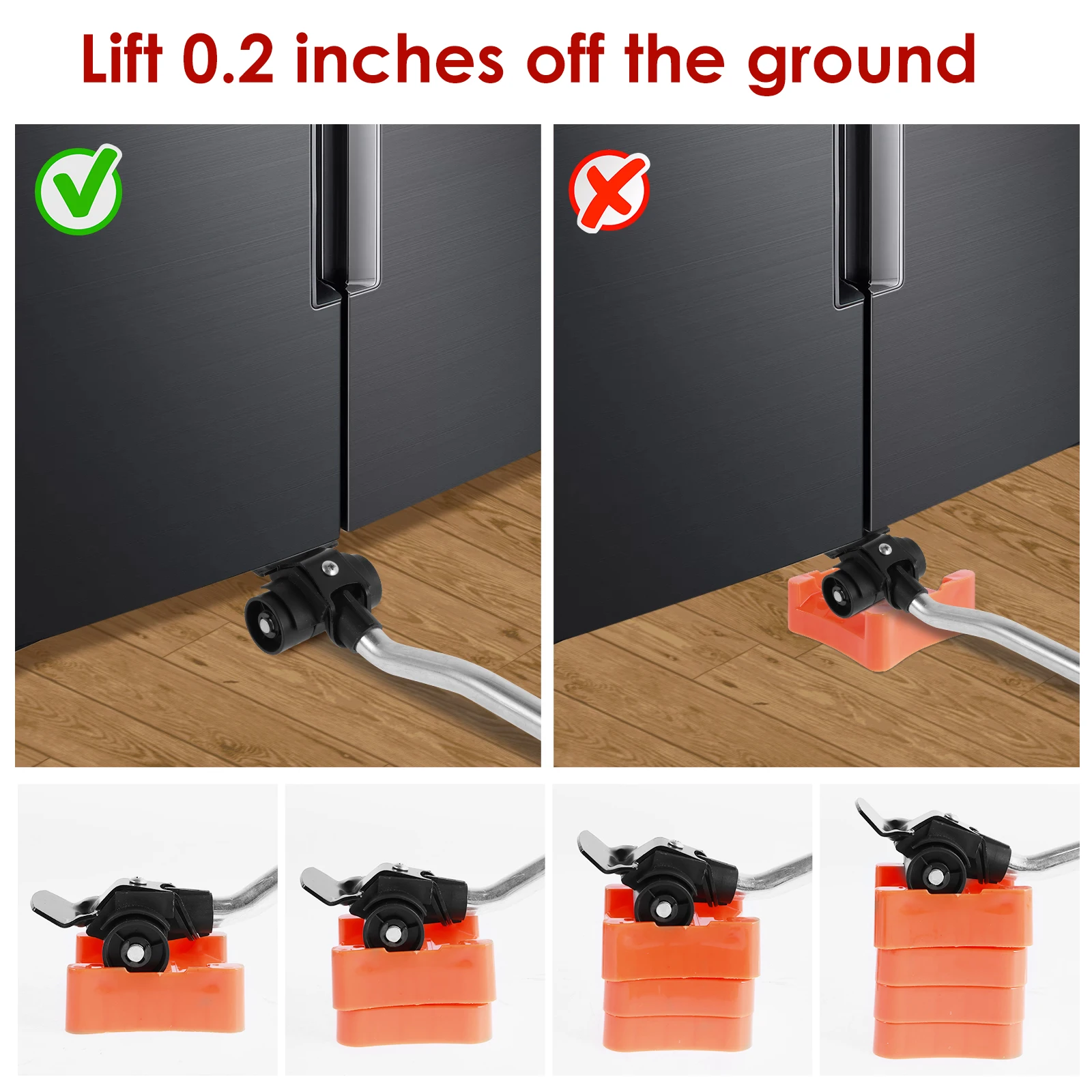 Furniture Mover Tool Set 880LB Heavy Duty Furniture Lifter Labor-Saving Appliance Mover Sliders Safe Large Furniture Roller