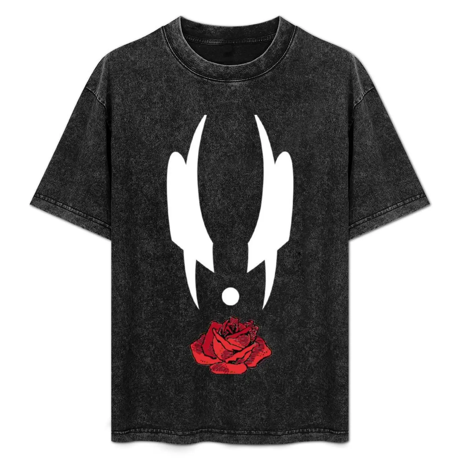 

Grendel Insignia with Red Rose T-Shirt Big Size Short Sleeve Casual Top