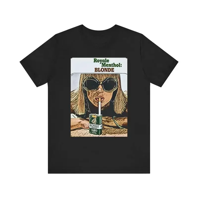 Royale Menthol Blonde Retro Print Jersey T Shirt
