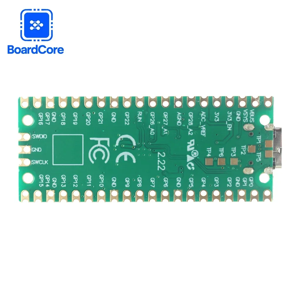 لوحة تطوير وحدة التحكم الدقيقة RP2040 Raspberry Pi Pico Dual Core Wireless Wifi Programming Type C USB