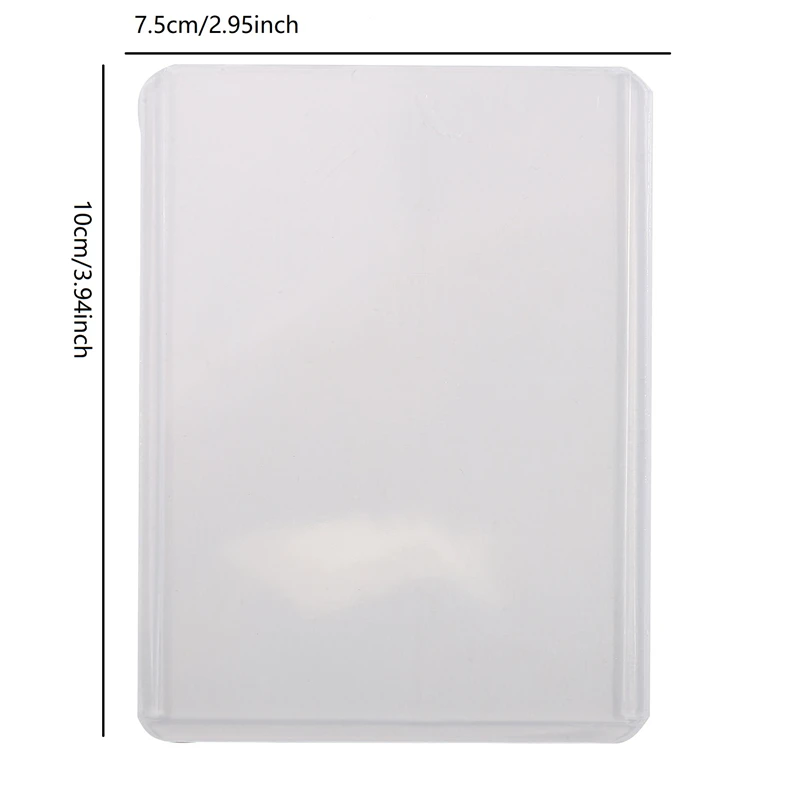 25PCS Transparent PVC Card Sleeves Game Card Hard Plastic Card Sleeves Card Protective Card Holder Trading Cards Case