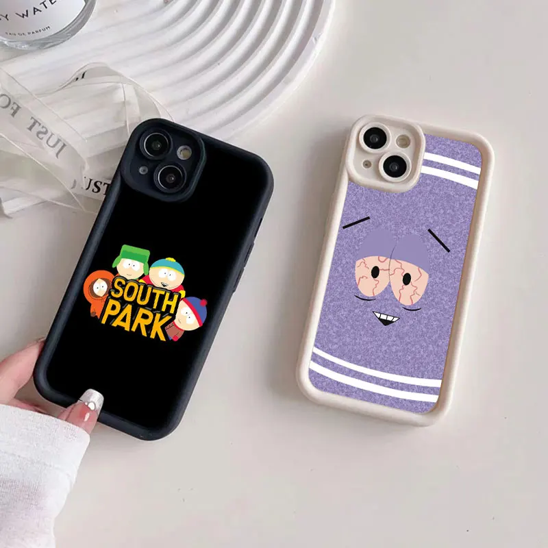 S-South Park Towelie Soft Silicone Phone Case For Apple iPhone 12 13 Mini 11 14 15 16 Pro Max 7 8 Plus