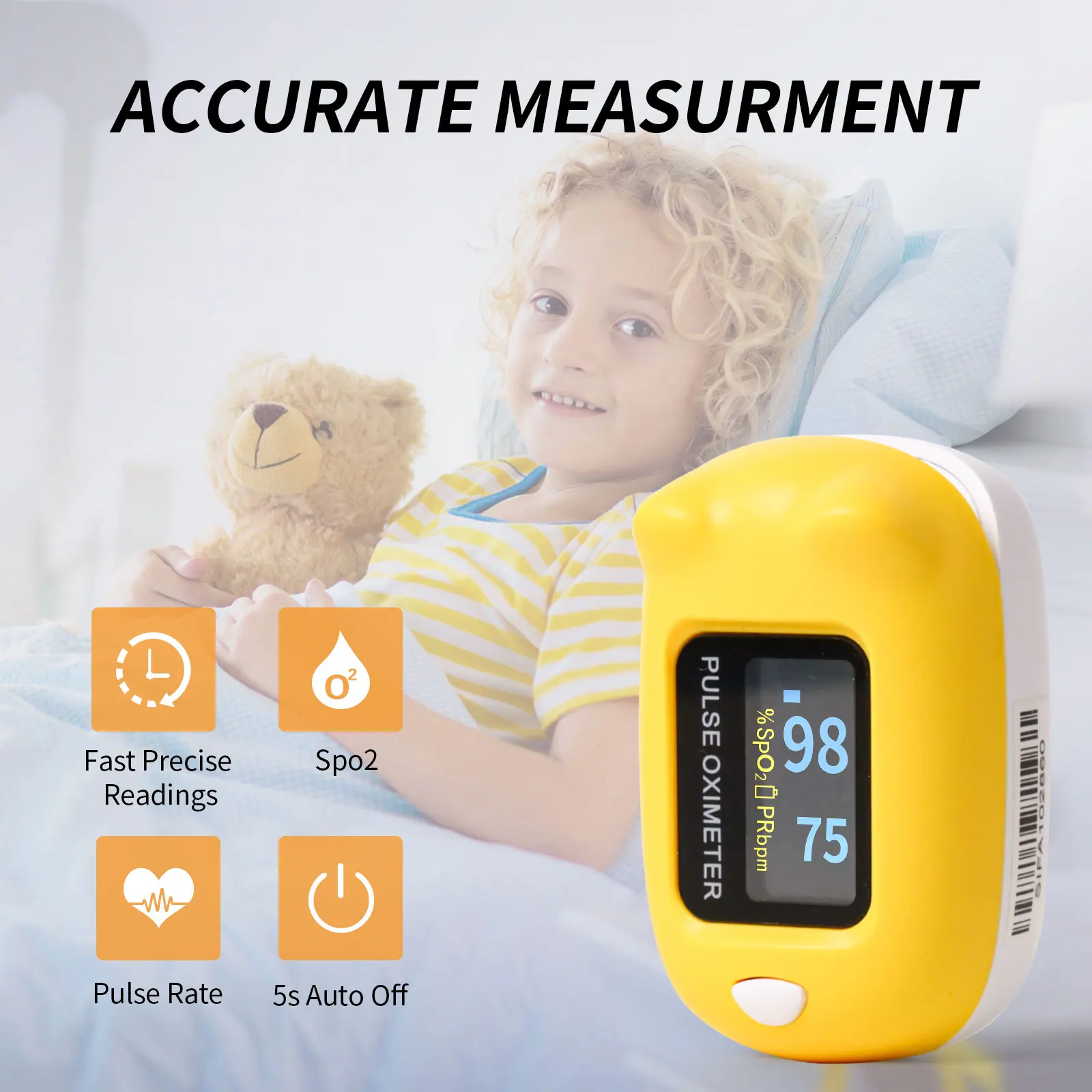 

Contec CMS50Q1 Pediatric Baby Heart Rate Children Fingertip Pulse Oxygen Blood SPO2 pediatric Oximeter Monitor Oximetro Home