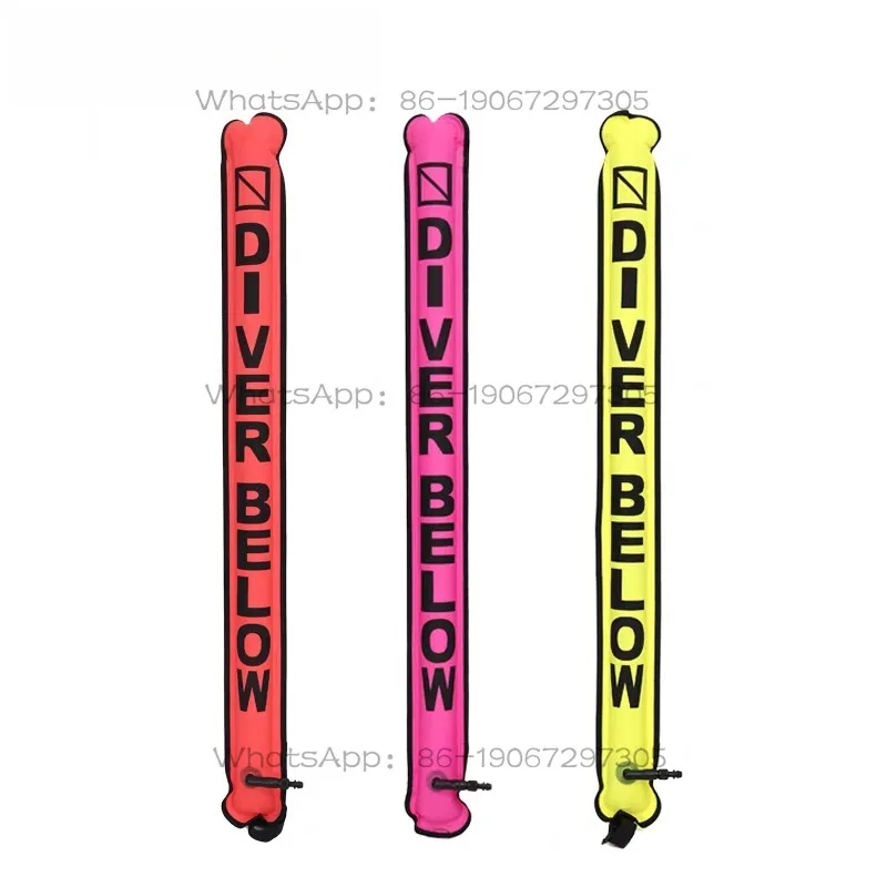 Back Flight Jacket BCD with SMB 1.1m * 12cm Closed Nylon Diving Geodesic Buoy view 2