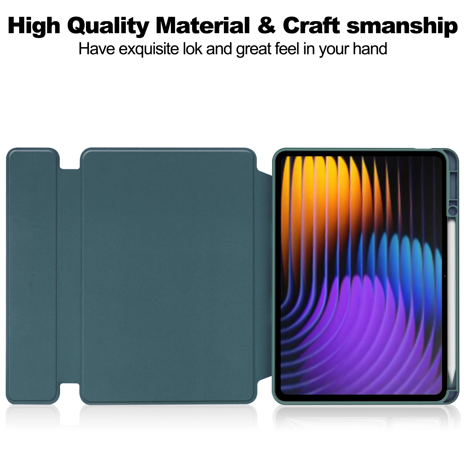 360 Rotatable Tablet Case For Official Xiaomi Pad 7 Pro 2024 11.2 inch Smart Stand Cover Auto Sleep PU Leather Shockproof Funda