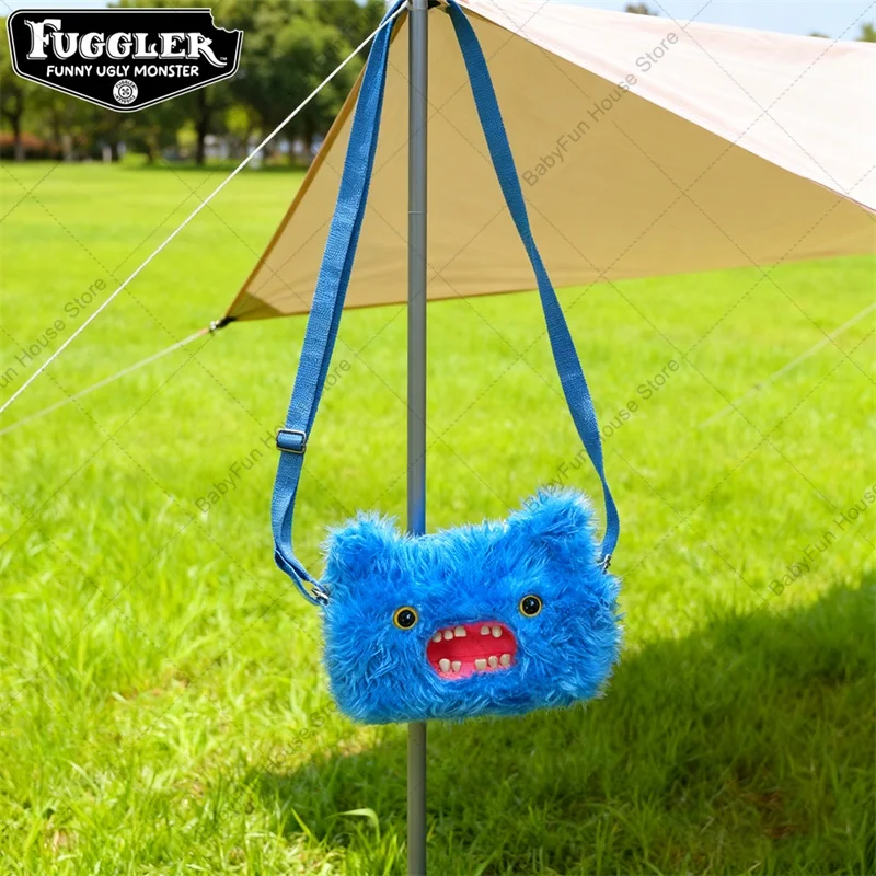 Newest Original Fuggler Ugly Teeth Monster Plush Toys Crossbody Bag Kawaii Fuggler Funny Screech Peluche Doll Shoulder Bag Gifts