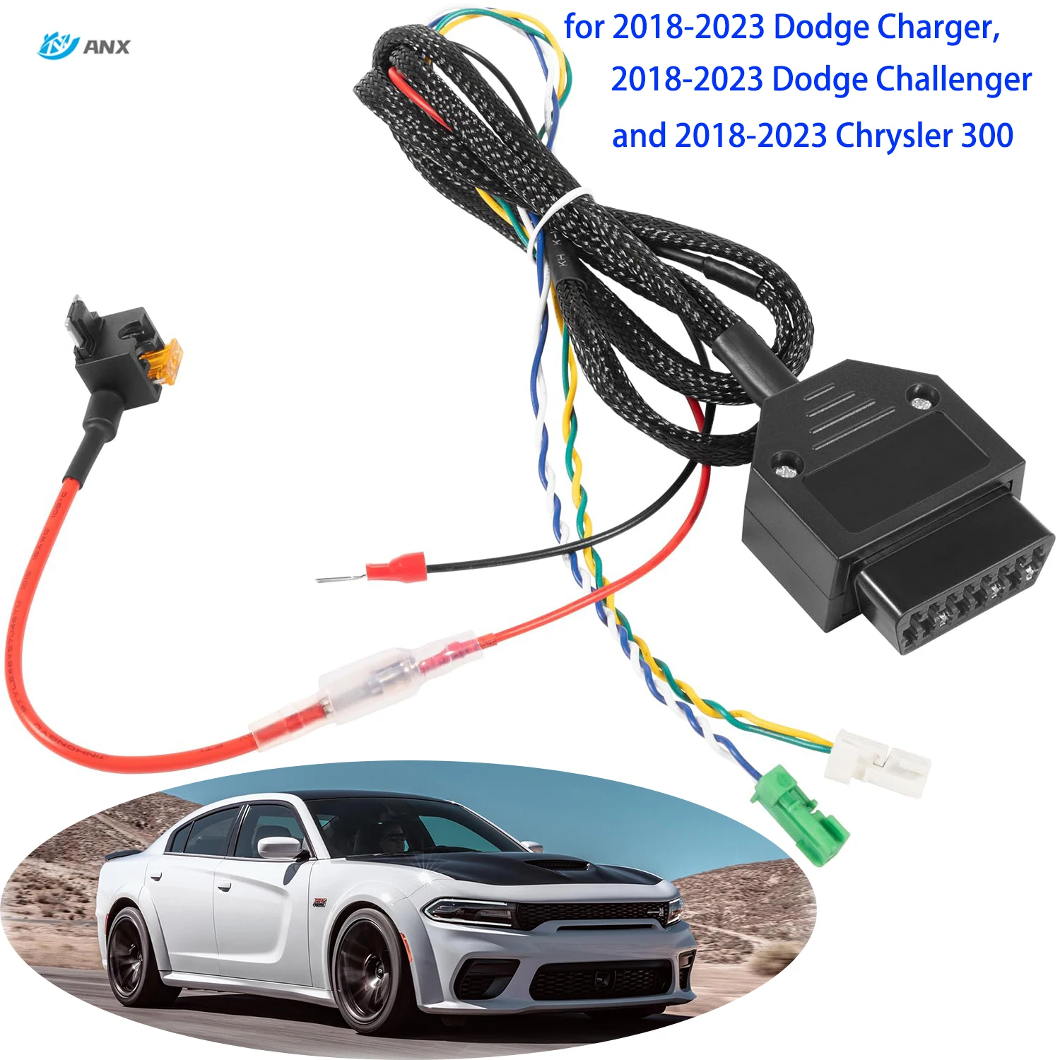 Doppelter Bypass |   Sicherheits-Bypass-Kabelsatz für die Kofferraummontage für 2018–2023 Dodge