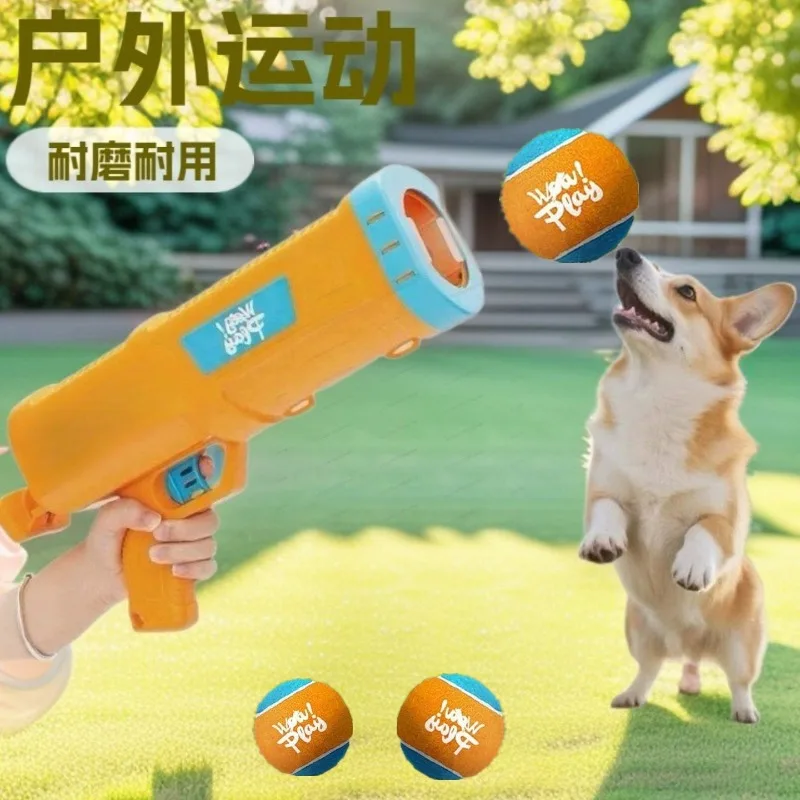 

Handheld Dog Tennis Ball Launcher Pet Interactive Toy Outdoor Exercise Ball Thrower for Human Pet Entertainment