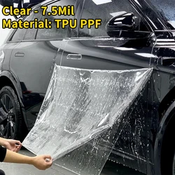 Transparent Thermoplastic Polyurethane PPF 7.5Mil One second Repair Car Partial TPU Protection Film Anti-Yellow tpu ppf film
