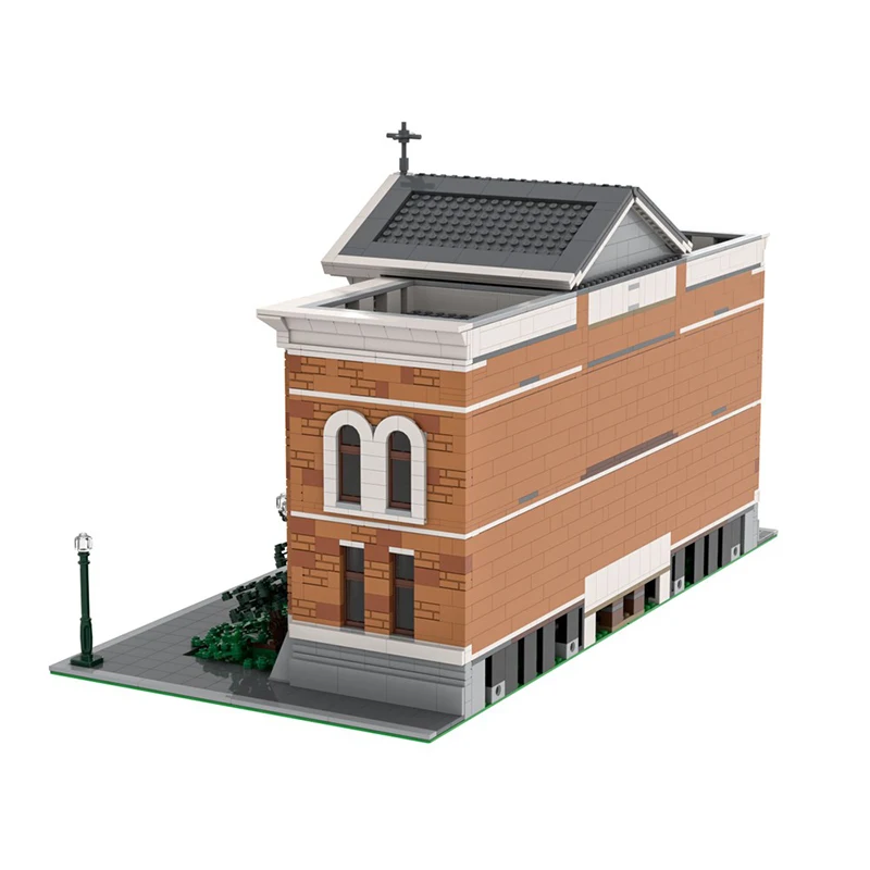 MOC-100578: Kloktorenmodel, 3104-delig, compatibel met modulaire bouwstijl