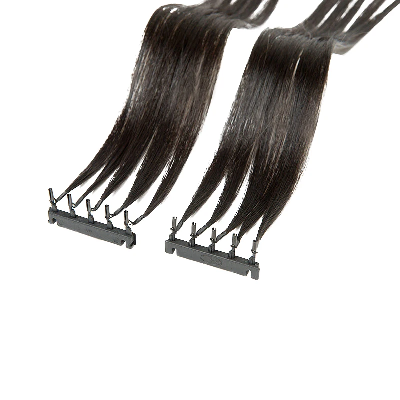 Solove-extensiones de cabello humano virgen recto 6D-2, Micro anillo de bucle sin costuras hecho a mano, 10-30 \