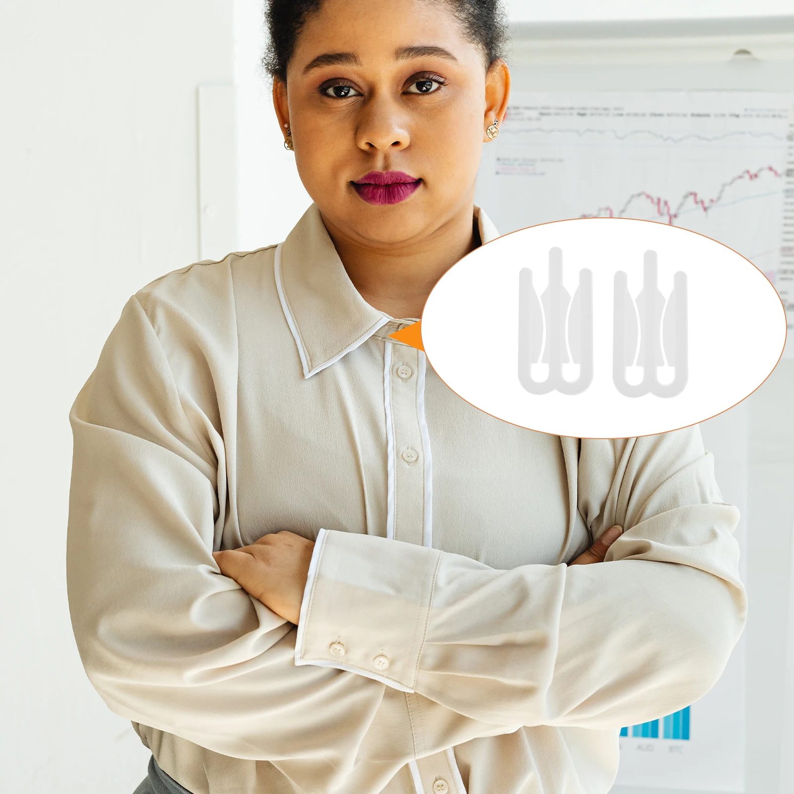 

500pcs Clips Clothespins Plastic Garment Accessories Bra Fixing Tools Clear Medium Shirt Clamp Binder Bulk