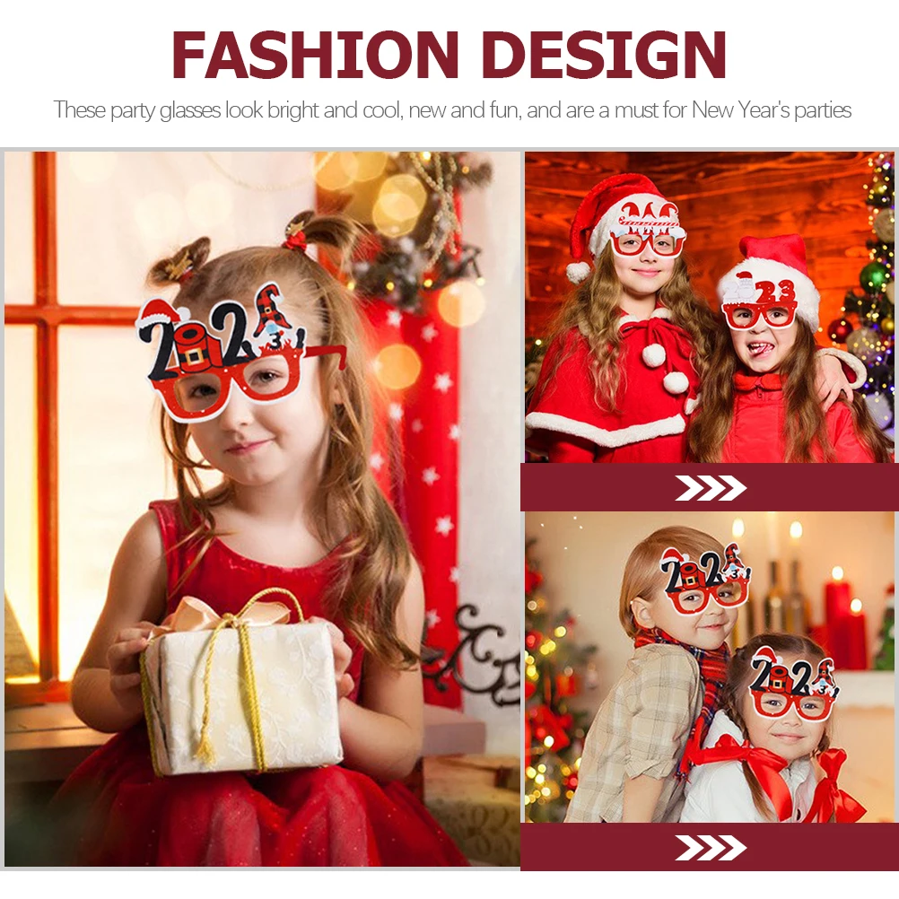 

3pcs 2023 New Year Glasses Funny Sunglasses Photo Booth Birthday Wedding Celebration 2023 New Years Eve Party Supplies