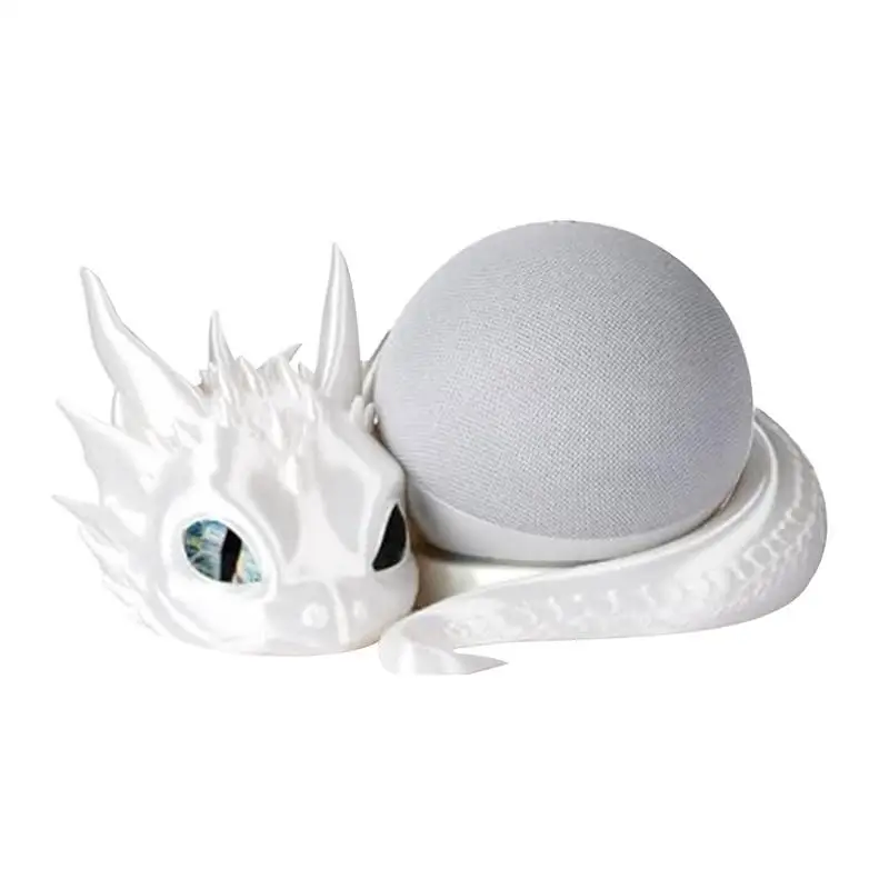 لوجع إلى الوصف قاعدة حامل مكبر الصوت على شكل تنين حامل مكبر الصوت قوس ديكور المنزل طباعة ثلاثية الأبعاد مبتكرة