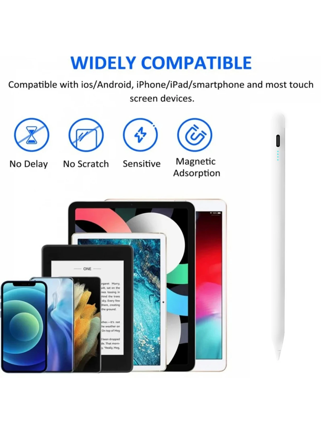 Universal Stylus Pen For Android IOS Capacitive Screen Touch Pen For iPad Pro ios Pencil For Xiaomi for Samsung Tablet Pen