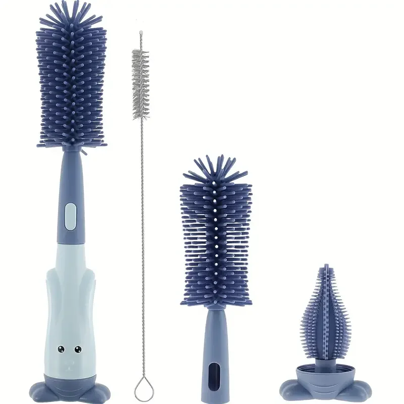 3-in-1 Silicone Bottle and Nipple Brush Set 1