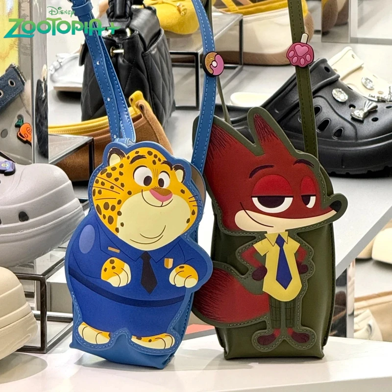

Genuine Disney Zootopia Mini Crossbody Shoulder Bag Attention-Grabbing Phone Purse For Women Cute Cartoon Animal Design Gifts