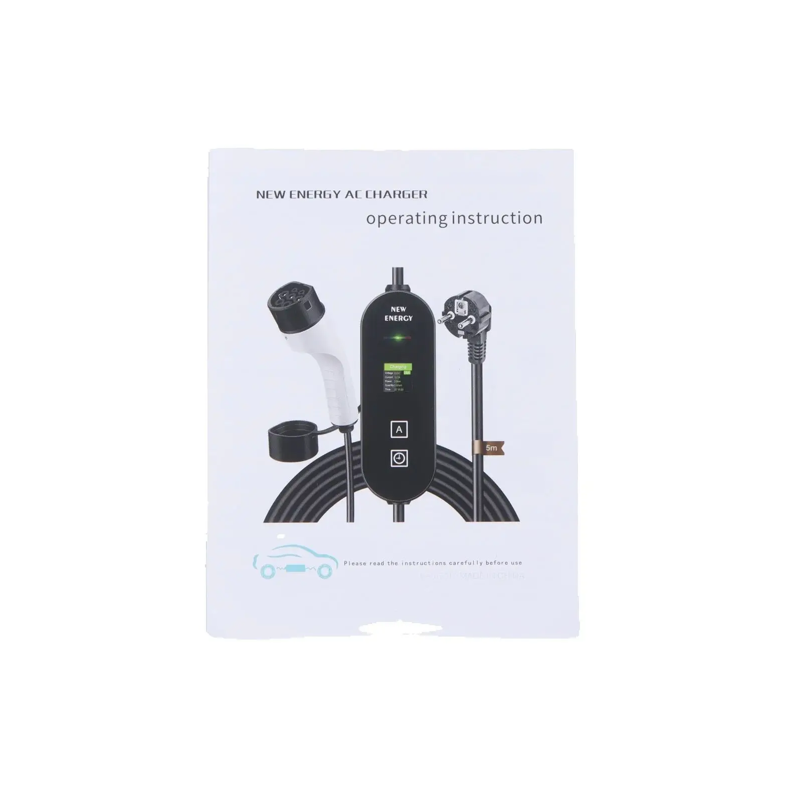 EV Charging Connector Holder Type2 European Standard Gun Mount Bracket for Outdoor Indoor Use