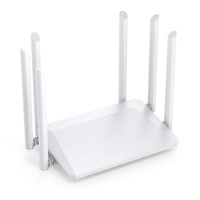 1200M Wireless Router External Antenna Modem Router Wide Coverage Wifi Repeater 5Ghz Home Office Signal Router EU-PLUG