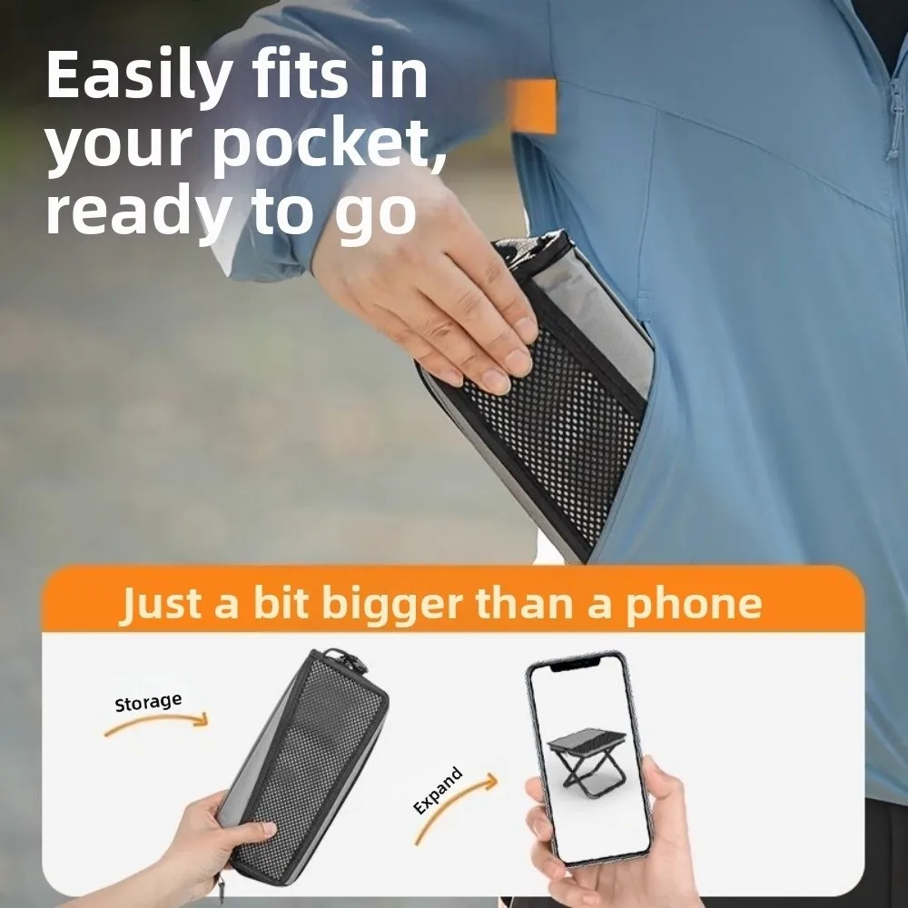 مقاومة للاهتراء حقيبة ظهر قابلة للطي البراز قوية الحاملة Crossbody القلم حقيبة البراز قوي خفيفة الوزن كرسي قابل للطي في الهواء الطلق