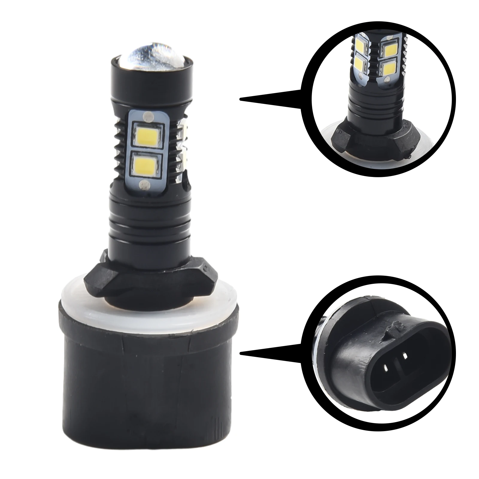 مصباح الضباب الخفيف 2 قطعة 360 درجة 50000H 50 واط الطاقة 1000LM لومينز اكسسوارات سبائك الألومنيوم قطع الغيار الموثوقة