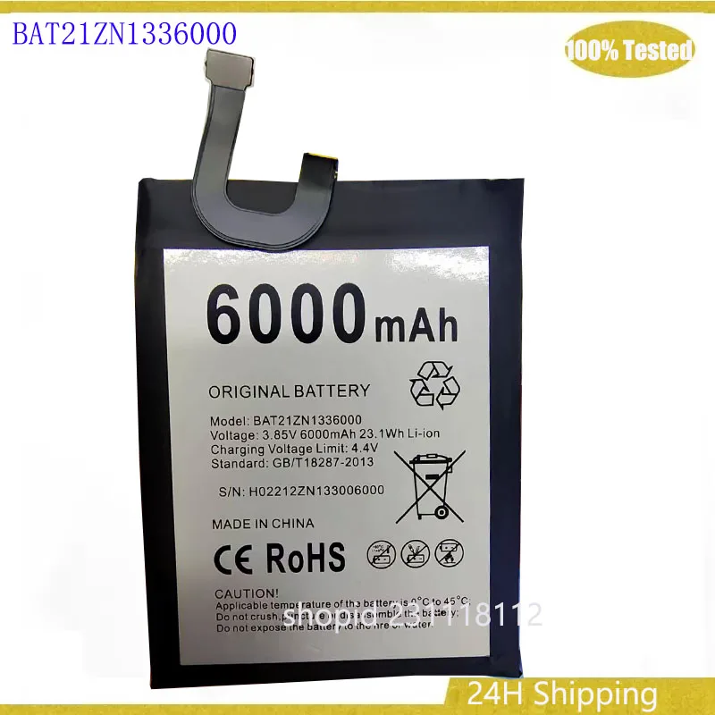 New BAT21ZN1336000 Battery For DOOGEE V20 V20S /V20 Pro V20Pro 6000mAh Bateria