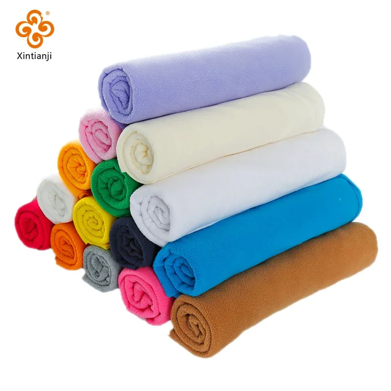 100X150cm Double Sided Fleece Fabric By The Meter Plush Doll Skin Cloth Coat Clothing Lining Winter Warming Fabric