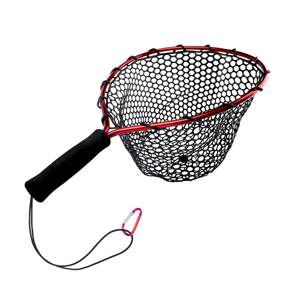 Floating Fishing Net Carbon Fiber Landing Net Clear Rubber Ghost Net Catch & Release Net with Magnetic Net Release - view 4