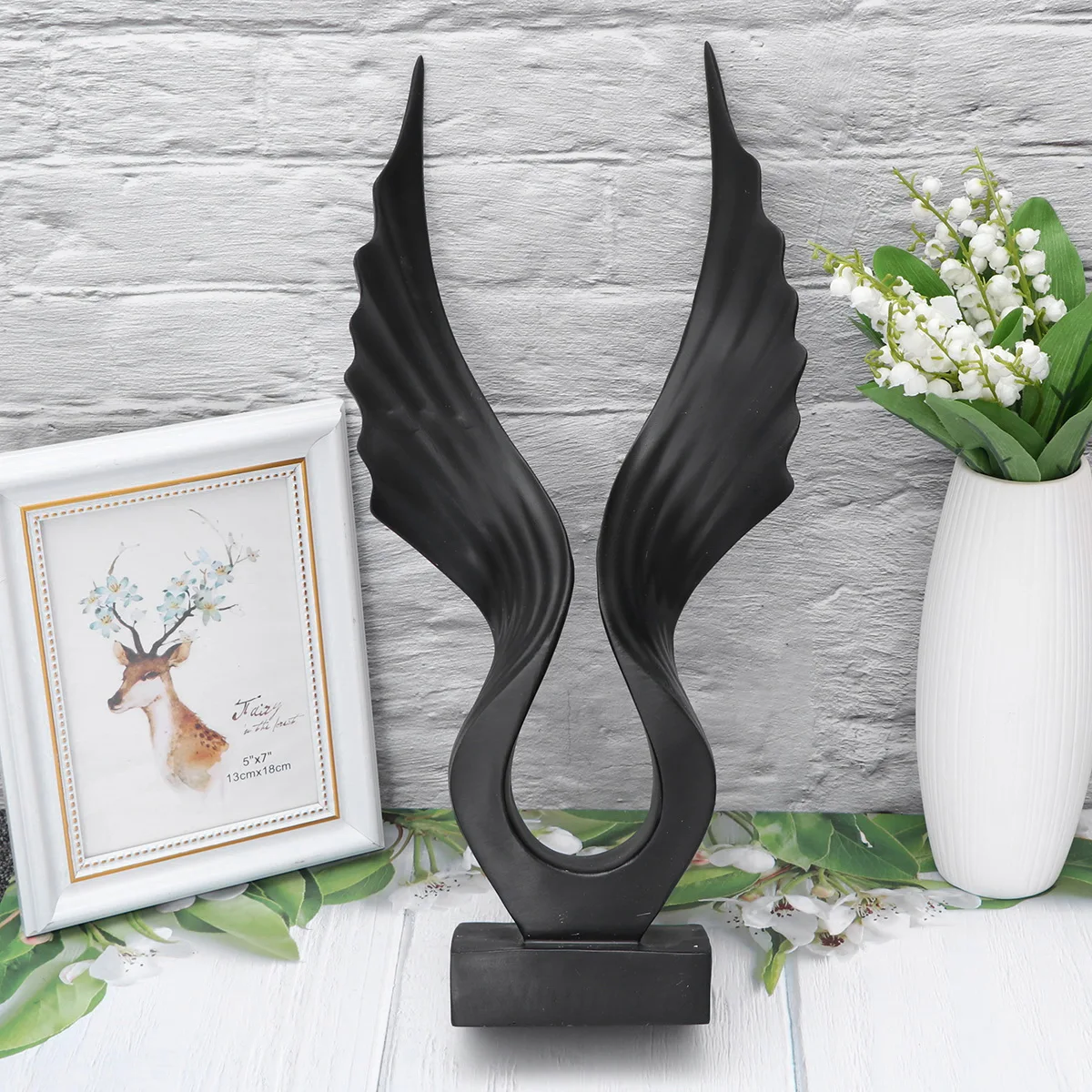 

Decor Angel Wing Ornaments Decoration Resin Sculpture Accessories Sculptures Home Tabletop
