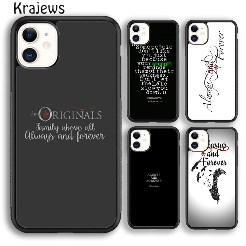 The Vampire Diaries Originals Mikaelson Always Forever Phone Case Cover For iPhone 16 15 14 7 8 plus 11 12 13 pro max Fundas