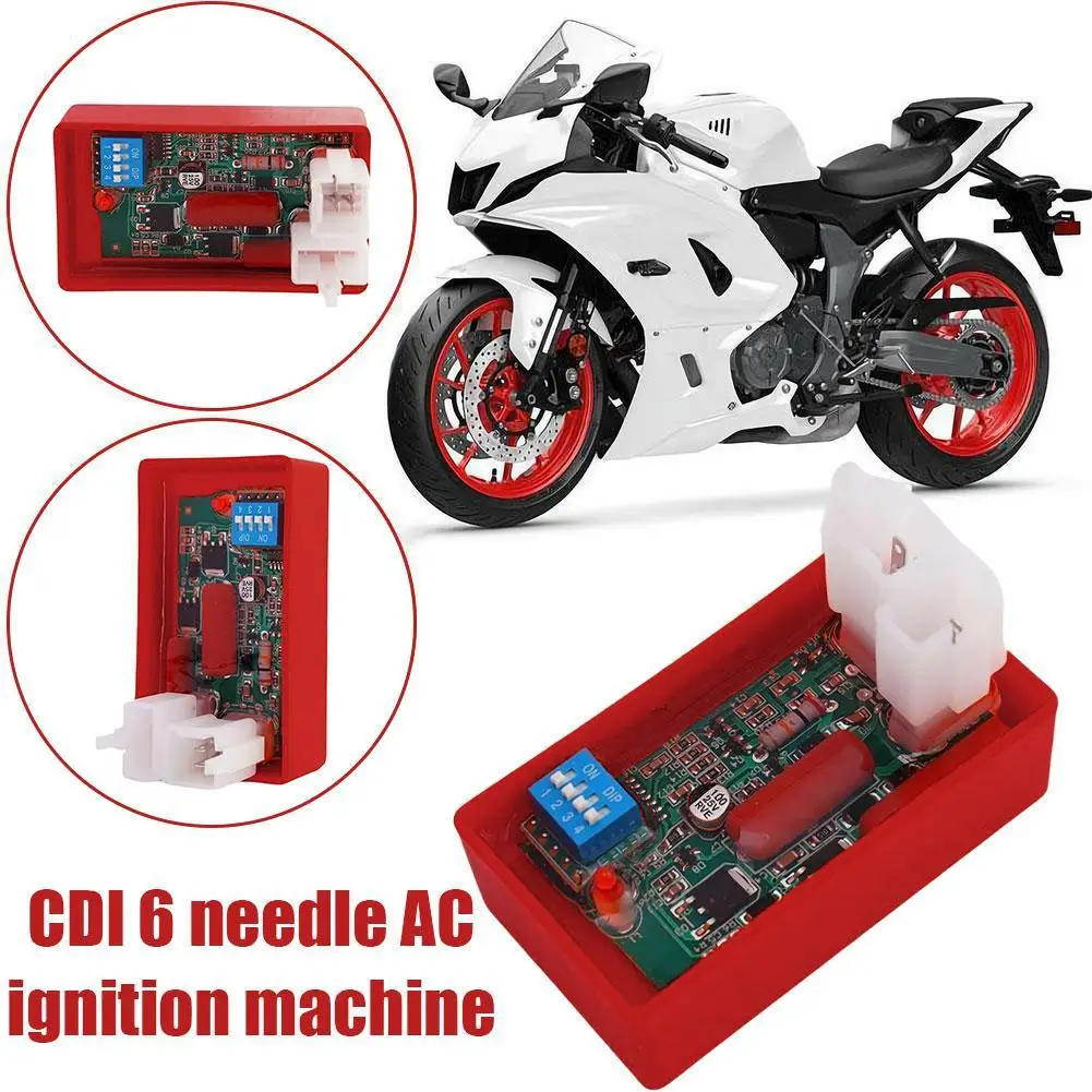 6pin AC CDI Racing Motorcycle Lgnition With DIP Switch For CG125 CG150 150CC FT CG 150 CGL WY ML 125 Speed Limit4000-12000RPM ﻿