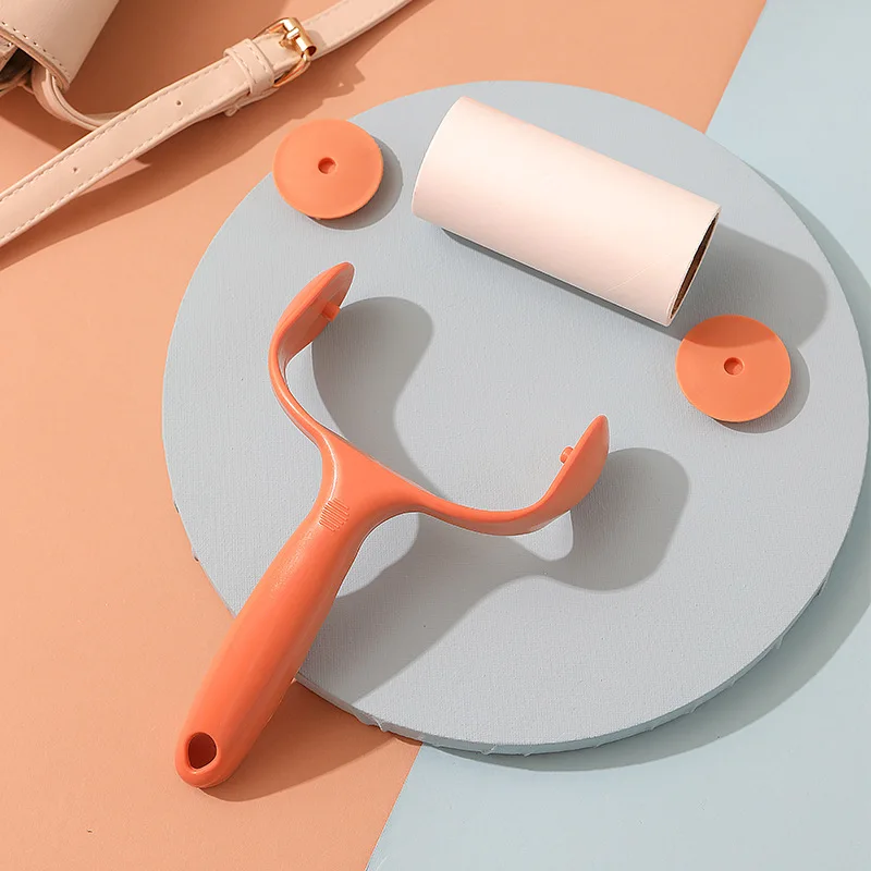 Tearable Roll Paper Sticky Roller Dust Wiper Pet Hair Clothes Carpet Tousle Remover Replaceable Cleaning Brush Accessories