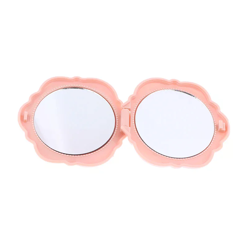 1 SZT. Przenośne Retro Lusterko w Kształcie Róży Mini Lusterko do Makijażu Małe Kieszonkowe Lusterko Dwustronne Lusterka Ręczne Kompaktowe Narzędzie Kosmetyczne