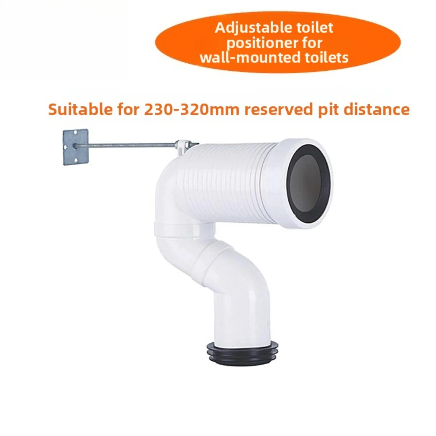 

Toilet Drain Pipe Odor Prevention Wall Drain Pipe Compatible with Villeroy & Boch Toilet Relocation Drainage Parts for Toilets