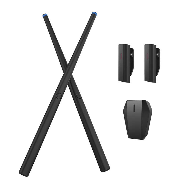 

AZZ-Portable Air Drum Digital Electronic Drumstick for Kids Tenor Pocket Drum Stick Set with Foot Pedals Bluetooth Adapter
