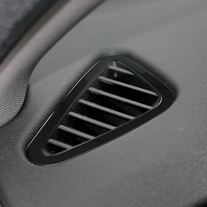 Car Dashboard Side Air Conditioning Outlet Frame Stainless Steel Trim For BMW X5 F15 X6 F16 2015-2018 LHD Interior Accessories