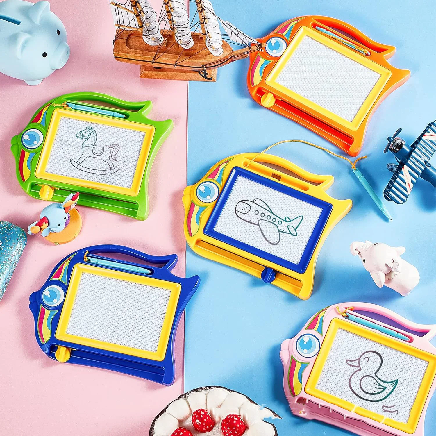 Kinder Gekleurde Magnetische Kleine Tekentafel Voor Vroege Educatie, Graffiti Tekening, Schrijfbord, Puzzel Speelgoed