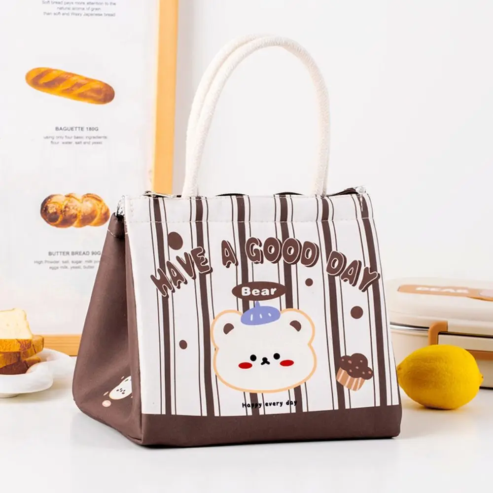 Borsa da pranzo impermeabile per cartoni animati Borsa termica per alimenti carina di grande capacità addensata con manico Borse da viaggio per picnic Bambini