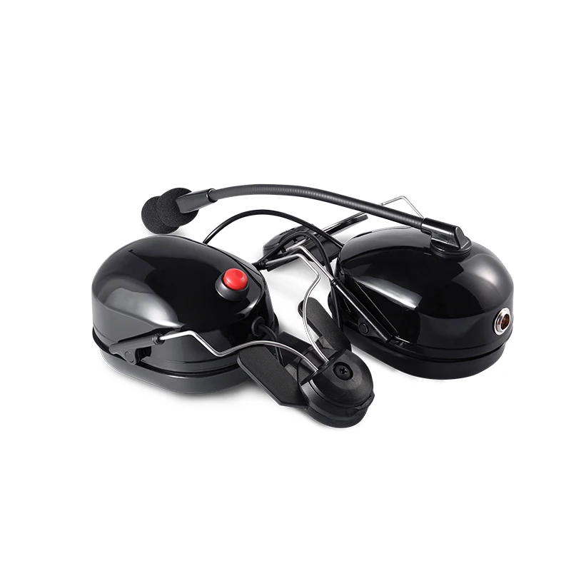 

Helmet Heavy Duty Wired Headset For Two Way Radio Mini XLR Jack RAN-3000HM Headphone With PTT