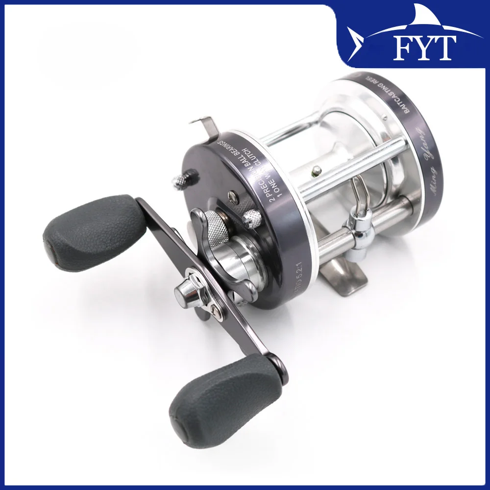 Carrete de pesca con mosca, accesorio de Metal, 2 + 1BB, tambor fundido a la derecha, barco, pesca en el mar, Horizontal CL50, color gris