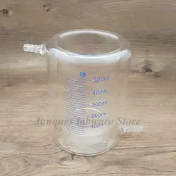 1 szt. 50ml do 1000ml laboratorium z płaszczem szkło borokrzemianowe zlewka dwuwarstwowa zlewka do reaktora fotokatalitycznego