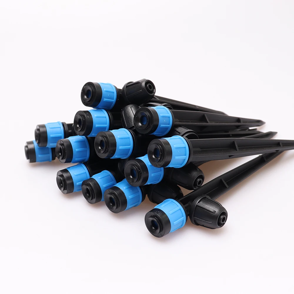 30pcs Garden Micro drip irrigation 360 Degrees Rotating Nozzle Powder sprayer sprinkler use for 1/4