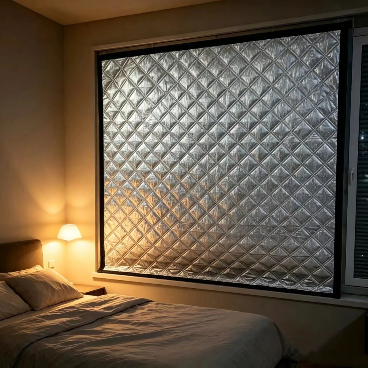 120*150CMCSelf Adhesive Window Cover Blackout Sunscreen Heat Insulation Curtain No Drill Easy Install Window Shade for Home Room