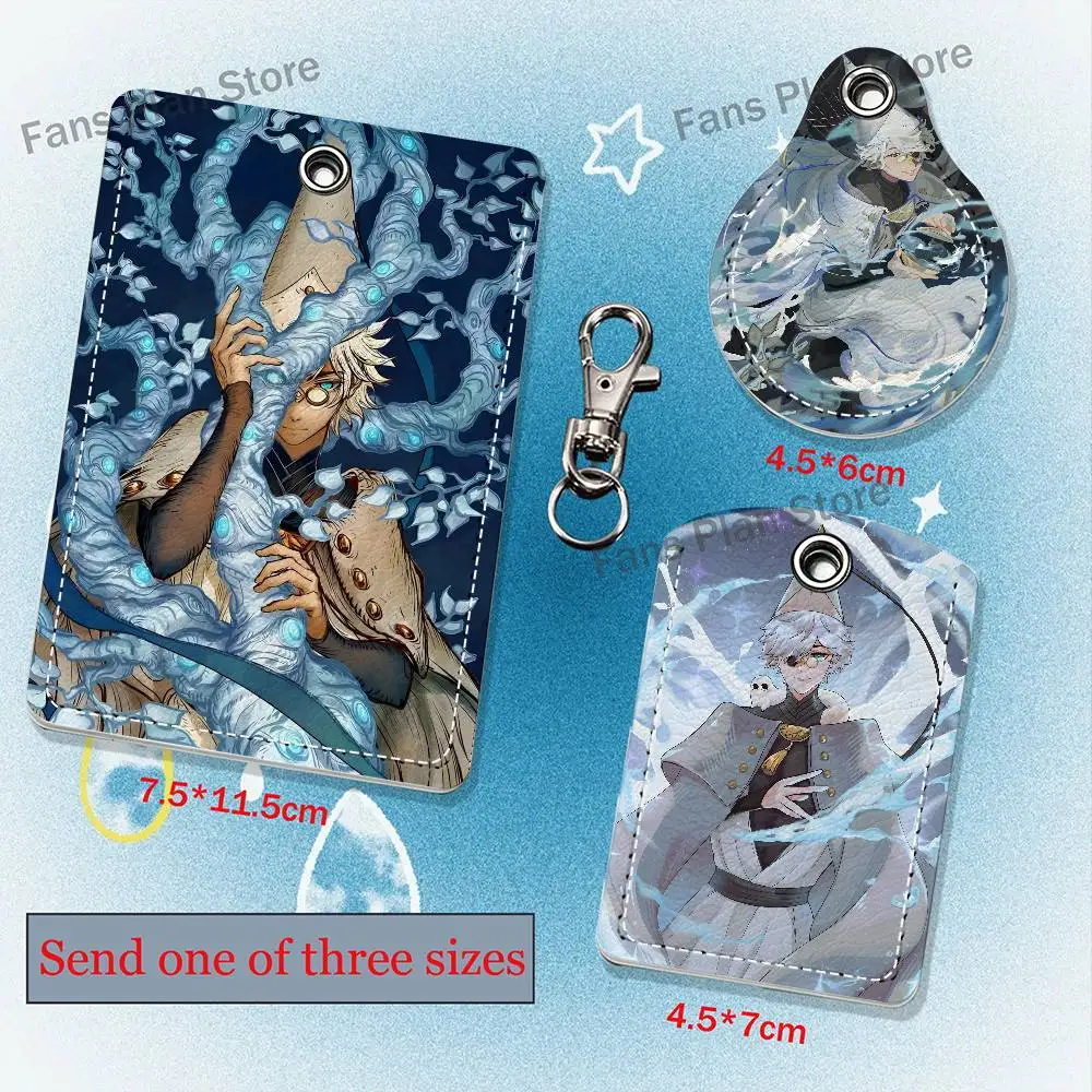 Portatarjetas de cuero con diseño de sombrero de bruja, de la colección Qifrey A-Atelier, inspirado en películas, cantantes, videojuegos y anime. Puede guardar tarjetas de identificación, tarjetas de control de acceso y fundas para AirTag.