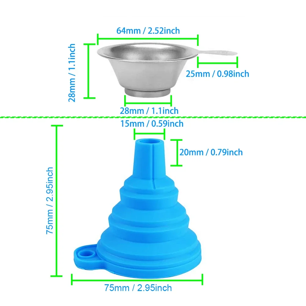 4piece set SLA Resin Accessories Silicon Funnel+Metal UV Resin Filter Cup+tweezers Special Tool Shovel for Photon DLP 3D Printer